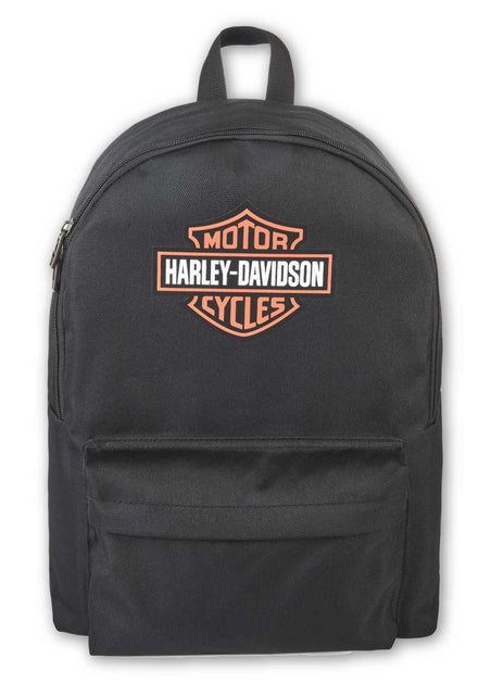 HARLEY-DAVIDSON ボストンバッグ 黒/オレンジ Bar & Shield Logo Duffel in Black/Orange | Harley-Davidson USA