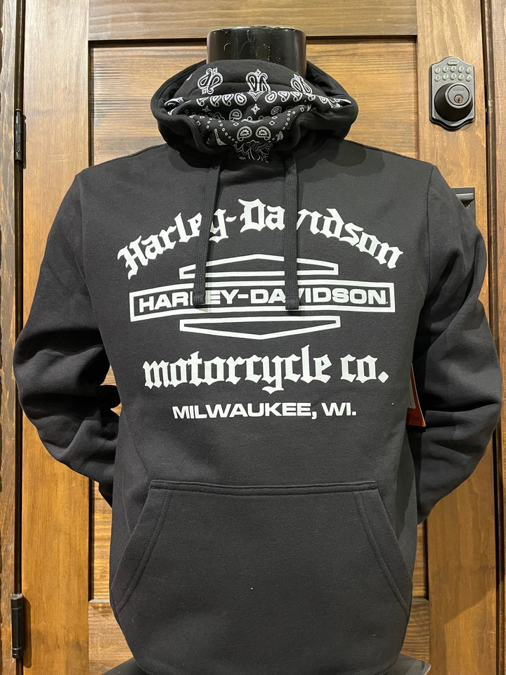 HDMC BANDANA HOODIE BLK – Clare's Harley-Davidson