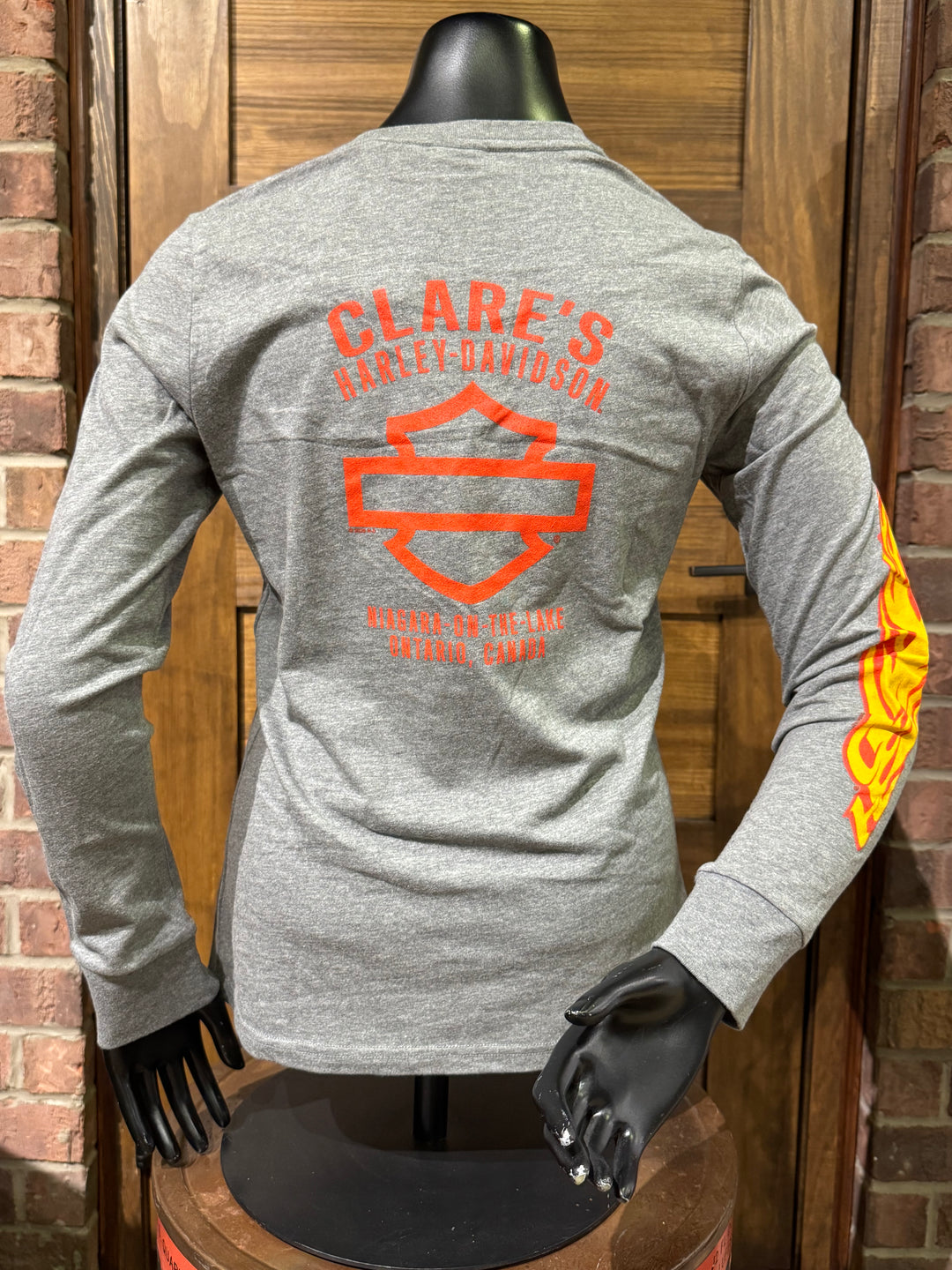H-D Flame Name Women's LS – Clare's Harley-Davidson