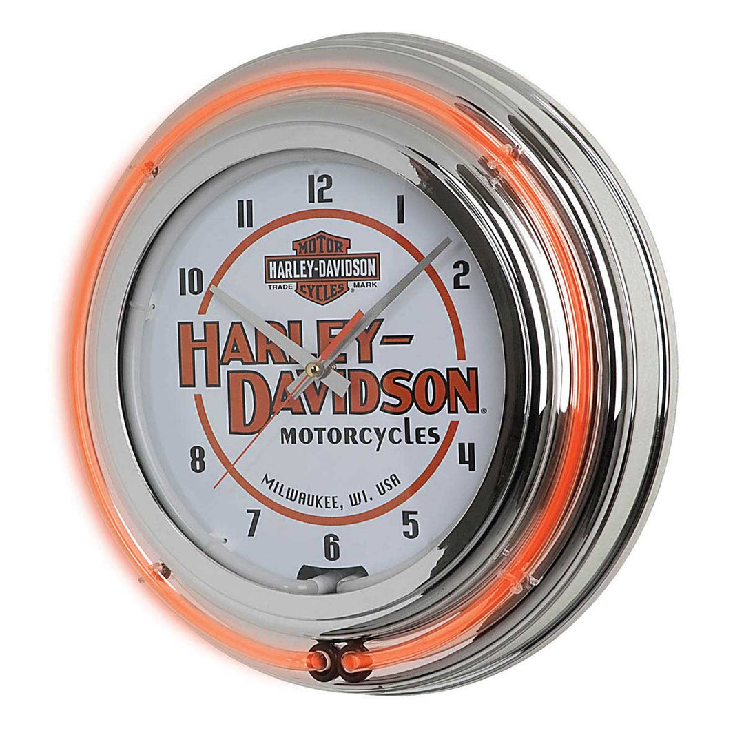 H-D Motorcycles Double Neon Clock – Clare's Harley-Davidson