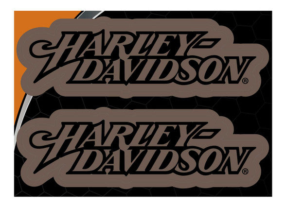HD TEXT BRONZE DECAL – Clare's Harley-Davidson